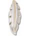 Silver and Gold Feather