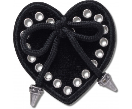 Black Heart with Bow