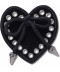 Black Heart with Bow