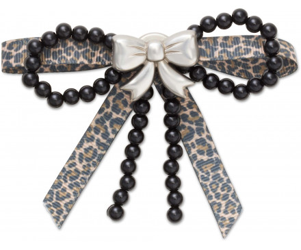 Silver Cheetah Bow 