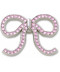Pink Glittery Bow  