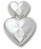 Silver Double Heart