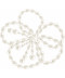 White Pearl Beaded Floral