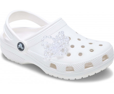 White Pearl Beaded Floral