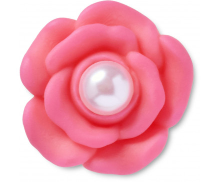 Pink Flower With Pearl Center