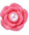 Pink Flower With Pearl Center