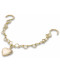 Gold Rivet Chain with Heart
