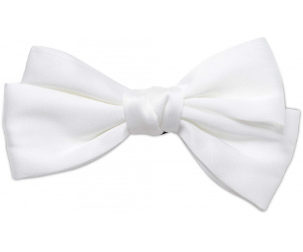 Oversized Regal White Bow