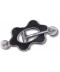 Black and Silver Toggle Chain