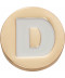 Gold Letter D