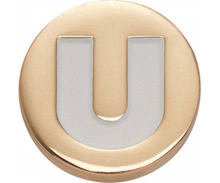 Gold Letter U 