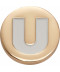 Gold Letter U 