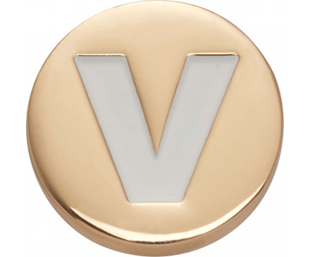 Gold Letter V 