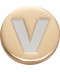 Gold Letter V 