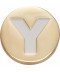 Gold Letter Y 
