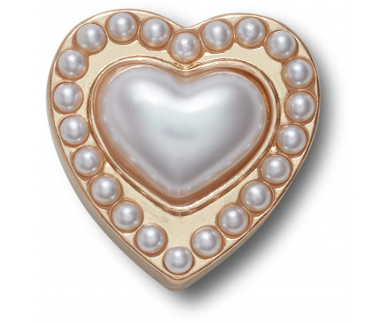 Gold Pearl Heart 