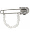 Pearl Chain Safety Pin   