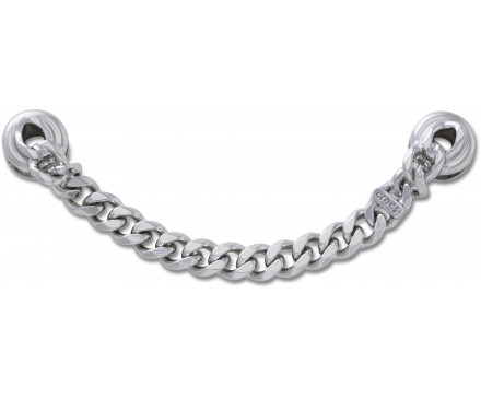 Silver Flat Curb Chain