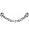 Silver Flat Curb Chain