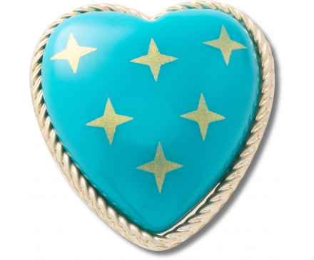 Turquoise and Gold Heart