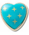 Turquoise and Gold Heart