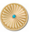 Gold Turquoise Western Stud