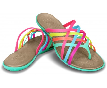 Crocs huarache 2024 flip flops ladies